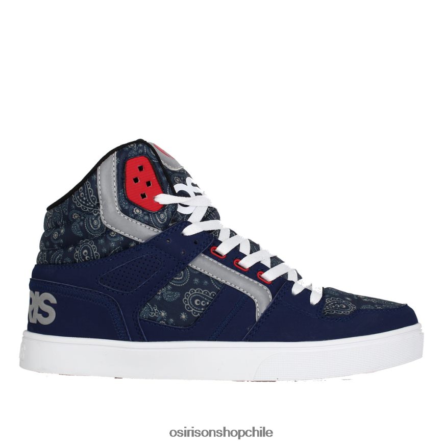 unisexo zapato azul marino/rojo/cachemir Osiris clon 8RJ8H21