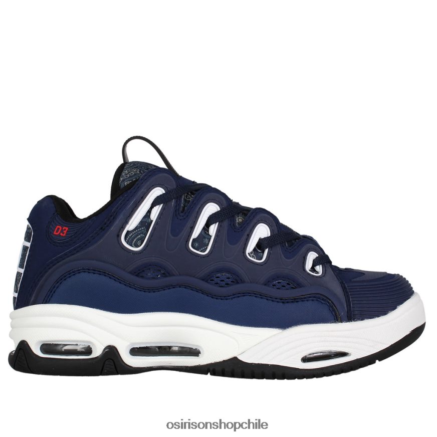 unisexo zapato azul marino/rojo/cachemir Osiris d3 2001 8RJ8H2