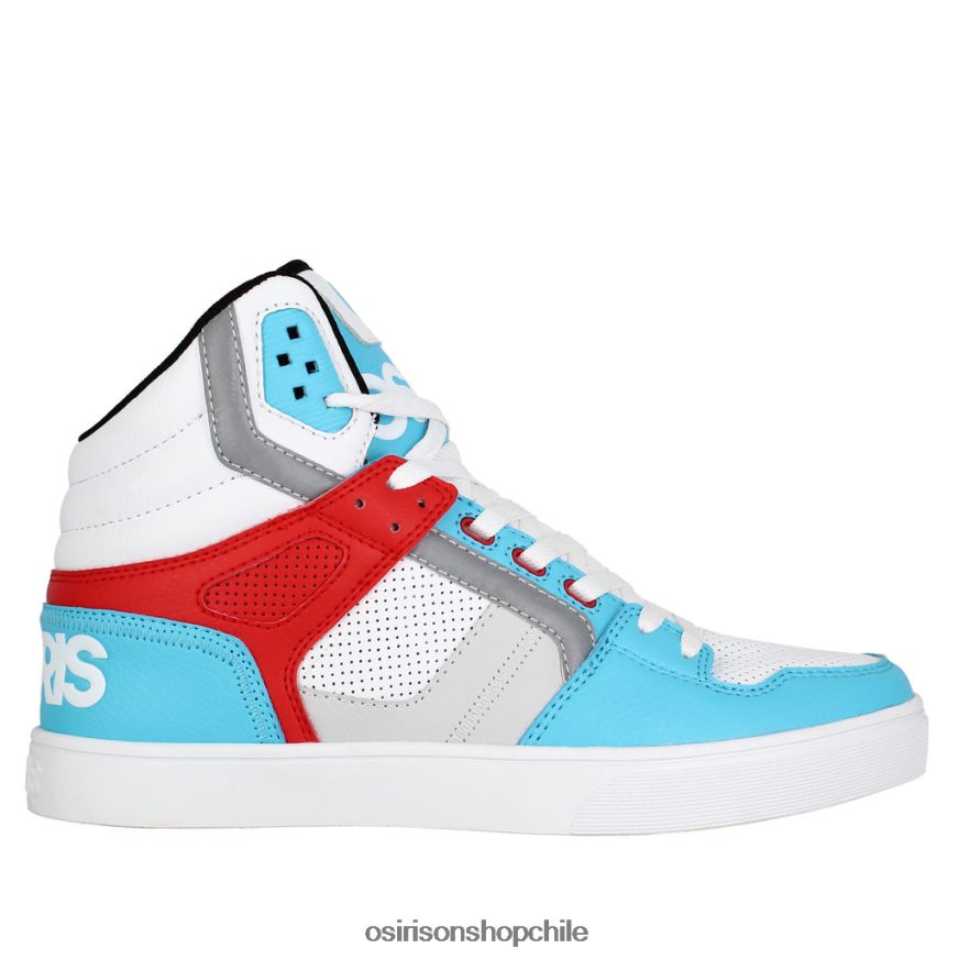 unisexo zapato blanco/rojo/cian Osiris clon 8RJ8H24