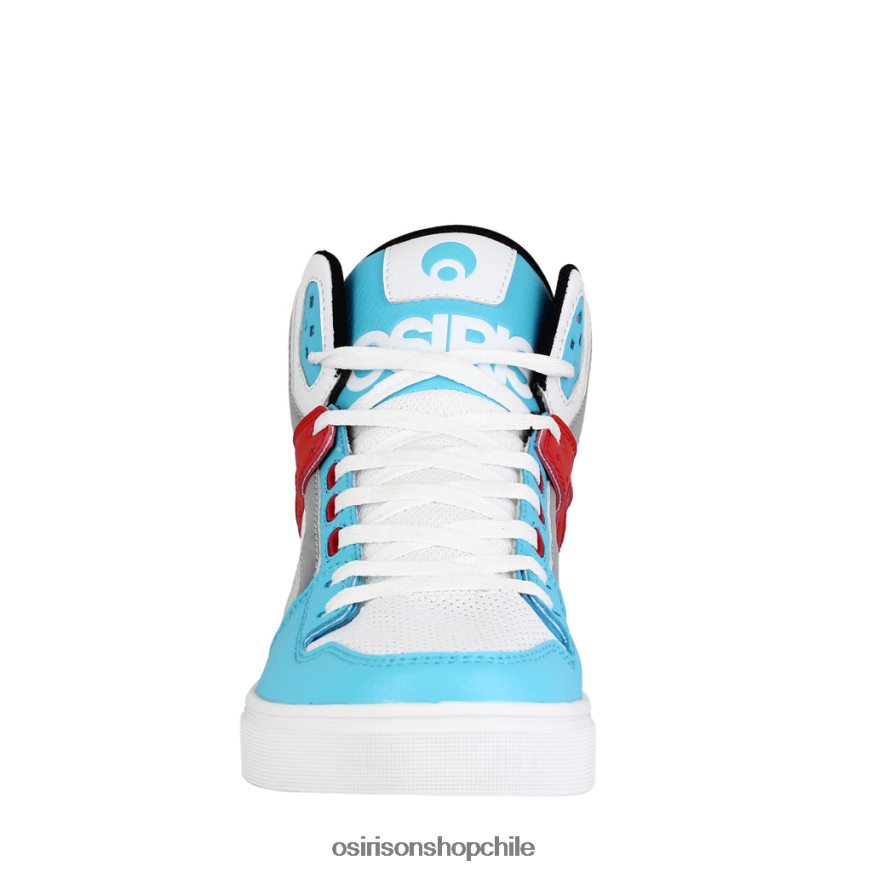 unisexo zapato blanco/rojo/cian Osiris clon 8RJ8H24
