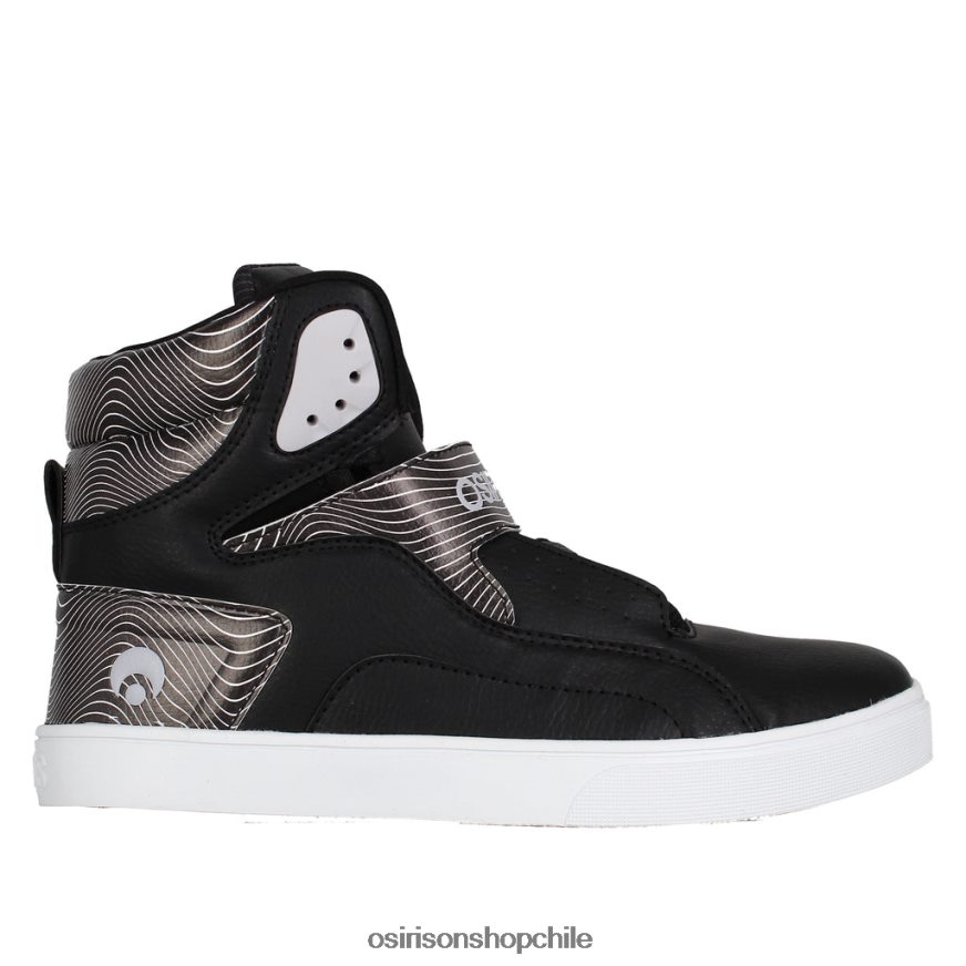 unisexo zapato negro/blanco/pulso Osiris tamaño ultra 8RJ8H11