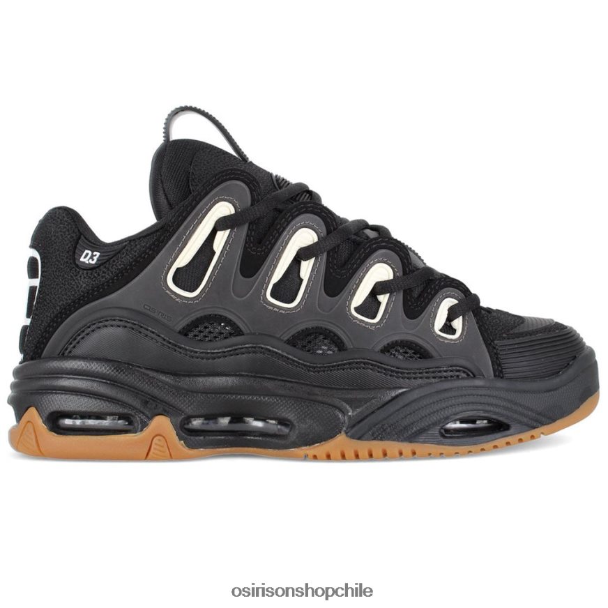 unisexo zapato negro/goma Osiris d3 2001 8RJ8H3
