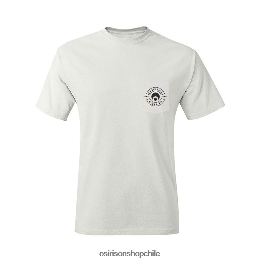 unisexo camiseta blanco Osiris camiseta con bolsillo del pecado original 8RJ8H33