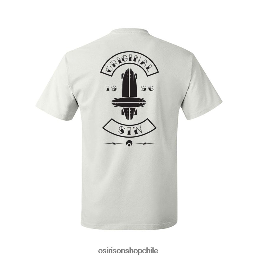 unisexo camiseta blanco Osiris camiseta con bolsillo del pecado original 8RJ8H33